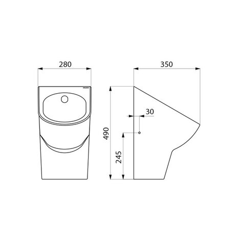 urinoir met hybride spoel systeem (technische tekening)..jpg